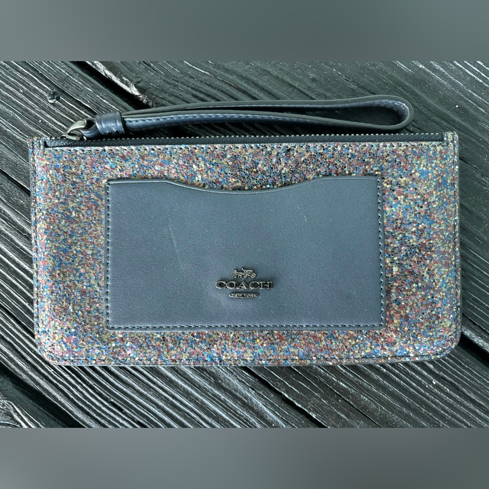 Coach Glitter Wristlet